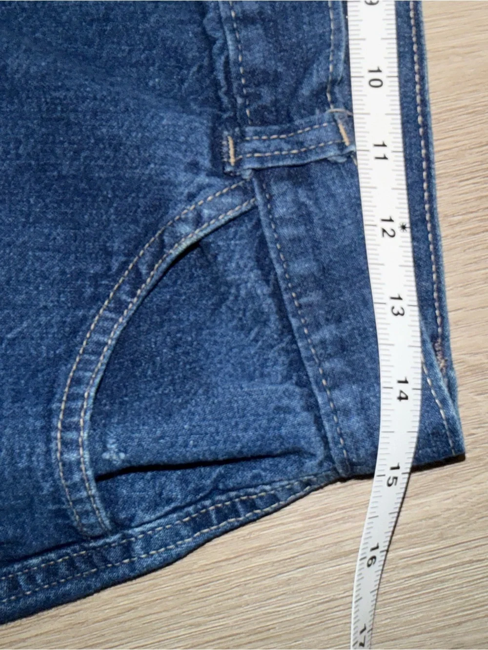 Vintage Button-Front Maxi Denim Skirt in Deep Blue